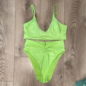 Aerie Lime Green Bikini Set